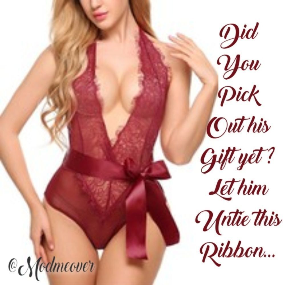 Red Satin & Lace Teddy Lingerie ~ Plunge V-Neck ~ Halter Style Ribbon Tie ~ NEW